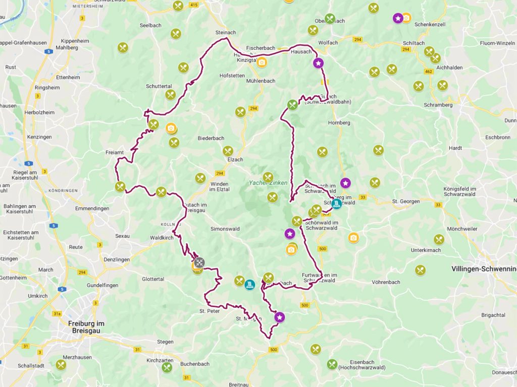 Schwarzwald Motorradtour 160km