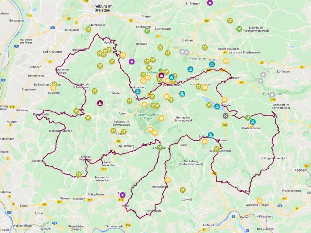 Schwarzwald Motorradtour 300km
