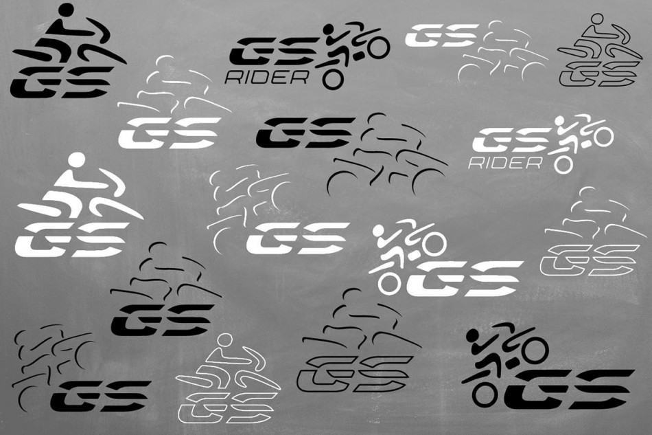 BMW GS Sticker Sammlung
